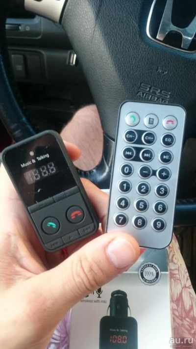 Лот: 8126849. Фото: 1. Bluetooth hands-free car kit... FM-модуляторы, трансмиттеры