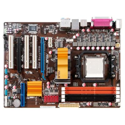 Лот: 3737439. Фото: 1. Материнская плата ASUS M4A77TD... Материнские платы