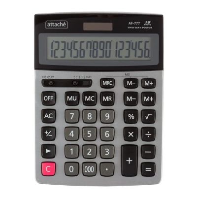 Лот: 25010857. Фото: 1. Калькулятор Attache AF-777 16... Калькуляторы
