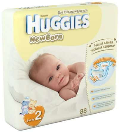 Лот: 3505530. Фото: 1. Подгузники Huggies Newborn 3-6... Детская гигиена
