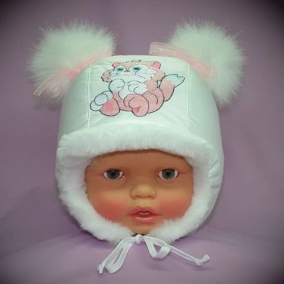 Лот: 3539579. Фото: 1. шапочка-котенок зимняя. Головные уборы