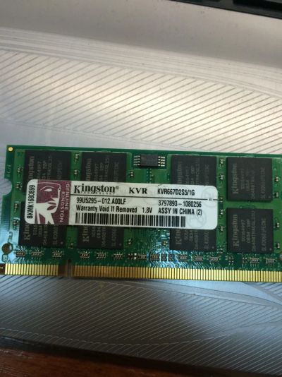 Лот: 6130873. Фото: 1. 1GB Kingston DDR-2 so-dimm 667mhz. Оперативная память