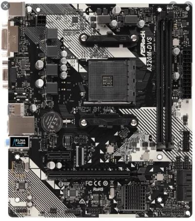 Лот: 17307670. Фото: 1. Комплект Asrock A320M-DVS REV... Комплекты запчастей