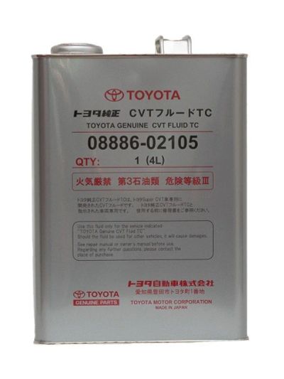 Лот: 8643063. Фото: 1. Toyota CVT Fluid TC, 4L, (OEM... Масла, жидкости