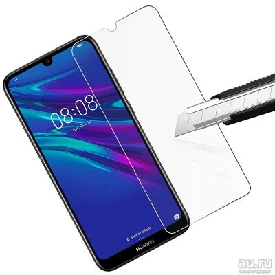 Лот: 14064975. Фото: 1. Защитное стекло Huawei Y7 2019... Защитные стёкла, защитные плёнки