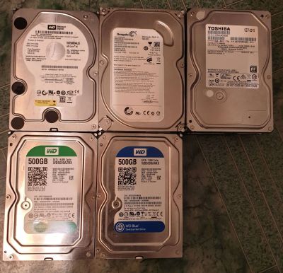 Лот: 19663586. Фото: 1. HDD 500GB. Жёсткие диски (HDD)