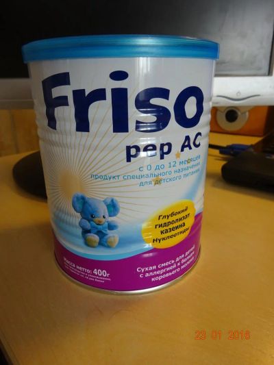 Лот: 6798260. Фото: 1. Friso PEP AC. Детское питание