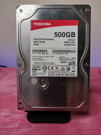 Лот: 23377832. Фото: 1. HDD 500Gb/Toshiba P300/SATA3/3... Жёсткие диски (HDD)