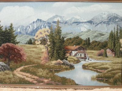 Лот: 3553875. Фото: 1. Картина из габилена. Картины, рисунки