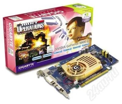 Лот: 546938. Фото: 1. Видеокарта GigaByte GeForce 6600... Видеокарты