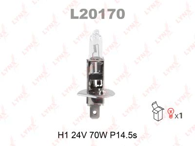 Лот: 8762587. Фото: 1. Лампа LYNXauto L20170 H1 24V 70W... Оптика и освещение