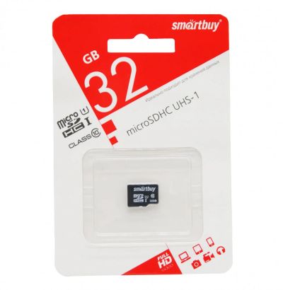 Лот: 17328402. Фото: 1. MicroSD 32 Gb Class 10 SmartBuy... Карты памяти