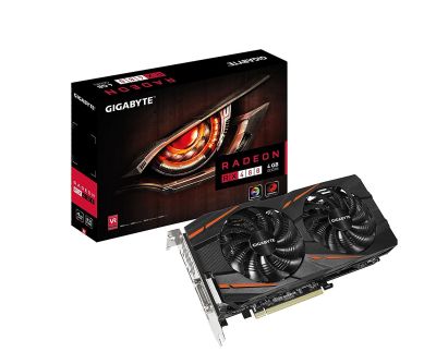 Лот: 12723719. Фото: 1. Видеокарта RX 480 Gigabyte(4Gb... Видеокарты