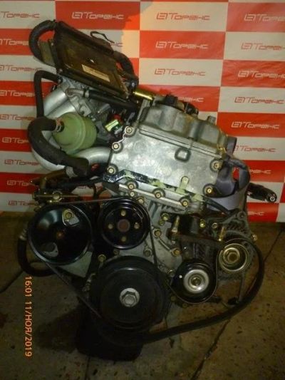 Лот: 15089250. Фото: 1. Двигатель NISSAN QG15DE на WINGROAD... Двигатель и элементы двигателя