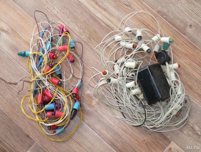 Лот: 9839241. Фото: 1. Советские новогодние гирлянды. Гирлянды, шарики, новогодние аксессуары