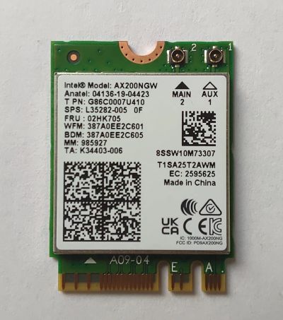 Лот: 20593839. Фото: 1. Intel AX200NGW. WiFi, Bluetooth адаптеры