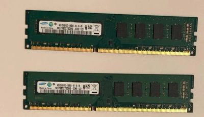 Лот: 12324910. Фото: 1. Samsung 8GB (2x4GB) DDR3 PC3-10600... Оперативная память