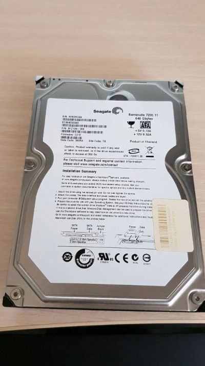 Лот: 9694262. Фото: 1. С гарантией! 640 ГБ Жесткий диск... Жёсткие диски (HDD)