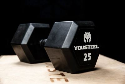 Лот: 24327045. Фото: 1. Гантель обрезиненная YouSteel... Гантели
