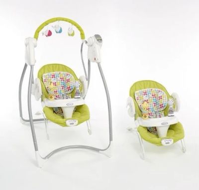 Лот: 4870830. Фото: 1. Качеля + Шезлонг Graco Swing N... Ходунки, прыгунки, качели