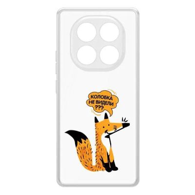 Лот: 25086447. Фото: 1. Чехол Krutoff Clear Case "Лиса... Чехлы, бамперы