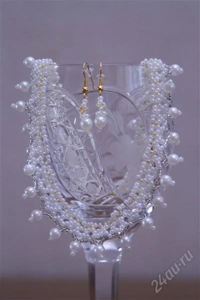 Лот: 1903971. Фото: 1. Колье и серьги (handmade). Колье