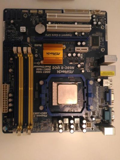 Лот: 9662419. Фото: 1. Материнская плата ASRock N68C-S... Материнские платы