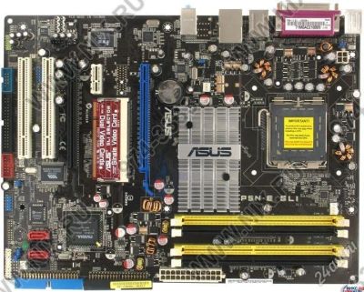 Лот: 1447126. Фото: 1. материнская плата asus p5n-e sli. Материнские платы