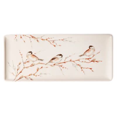 Лот: 24941109. Фото: 1. Блюдо Gien Oiseaux Foret прямоугольное. Предметы сервировки