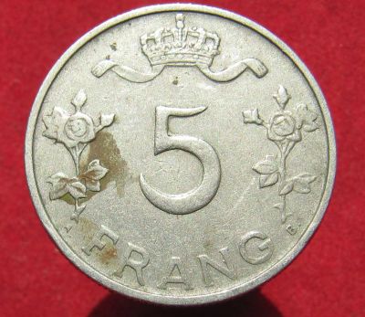 Лот: 16037294. Фото: 1. Люксембург 5 франков, 1949г. Остальные страны