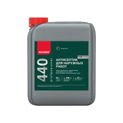 Лот: 19938978. Фото: 1. Неомид 440 Eco (5л.) - деревозащитный... Краски, лаки, растворитель