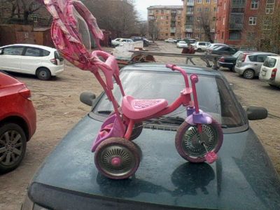 Лот: 7447542. Фото: 1. трёхколёсный розовый велосипед... Красноярск