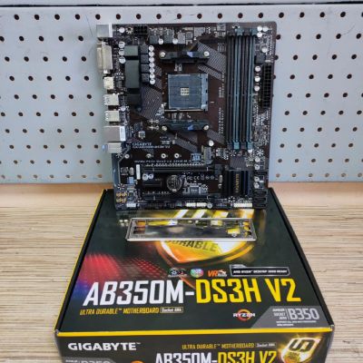 Лот: 18670059. Фото: 1. Мат.плата Gigabyte GA-AB350M-DS3H... Материнские платы