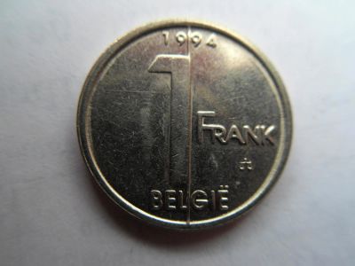 Лот: 10266336. Фото: 1. Бельгия 1 франк 1994 Надпись на... Европа