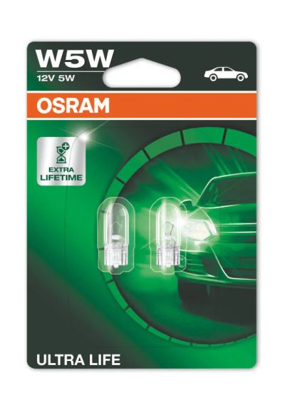Лот: 11315670. Фото: 1. Osram W5W Ultra Life 2825ULT-02B. Оптика и освещение