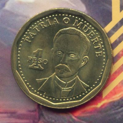 Лот: 3175958. Фото: 1. куба 1 песо 2012 Хосе Хулиан Марти-и-Перес. Америка