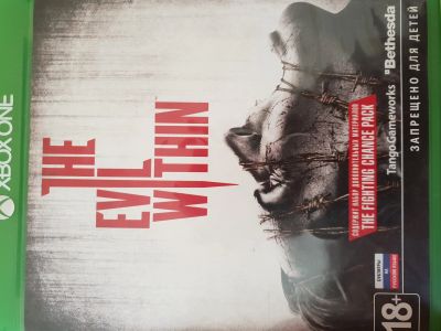 Лот: 12875490. Фото: 1. The evil within диск xbox one. Игры для консолей