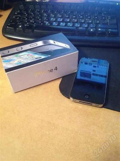 Лот: 2824362. Фото: 1. IPHONE 4 16GB BLACK!!!. Смартфоны