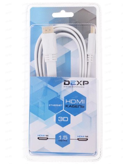 Лот: 12091061. Фото: 1. Кабель DEXP HDMI - HDMI 2 метра. Шлейфы, кабели, переходники
