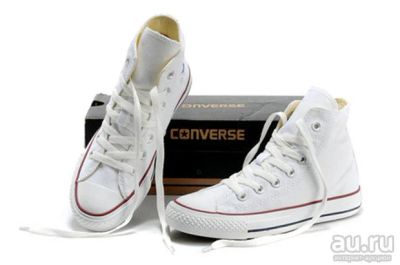 Лот: 7153984. Фото: 1. Кеды Converse All Star белые высокие... Кеды, кроссовки, слипоны