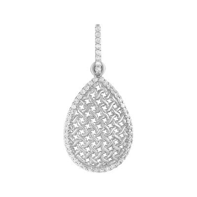 Лот: 23848503. Фото: 1. Подвеска TALANT из серебра с фианитами. Кулоны, подвески