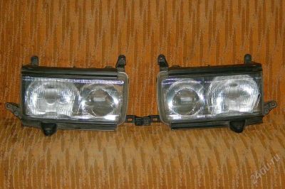 Лот: 1212451. Фото: 1. Фары Toyota Land Cruiser -80 оригинал... Оптика и освещение
