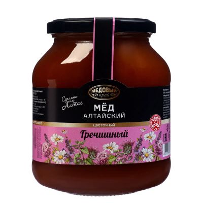 Лот: 19452342. Фото: 1. Мёд алтайский гречишный, натуральный... Мёд, продукты пчеловодства
