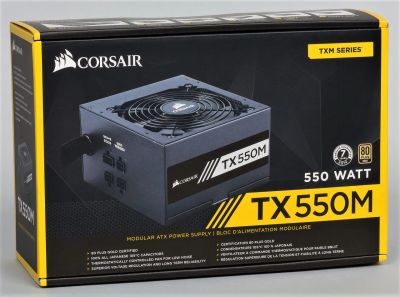 Лот: 14363853. Фото: 1. Блок питания Corsair TX550M 550W... Корпуса, блоки питания