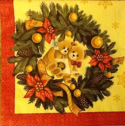 Лот: 4744554. Фото: 1. Салфетка для декупажа. Новый год... Декупаж