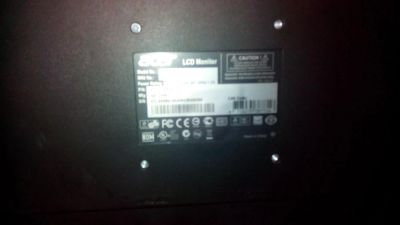 Лот: 7544919. Фото: 1. Породам монитор нерабочий Acer... ЖК-мониторы
