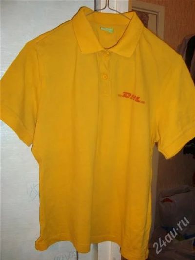 Лот: 1784627. Фото: 1. Футболка поло от "DHL". Футболки, топы и майки
