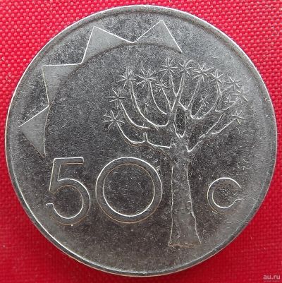 Лот: 2364499. Фото: 1. (№1948/LF) 50 центов 1993 (Намибия... Африка