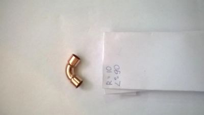 Лот: 5239614. Фото: 1. угол медный 10. Фитинги, подводка