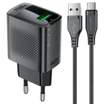 Лот: 25789889. Фото: 1. Сетевая зарядка ACEFAST A90 QC18W... USB-флеш карты